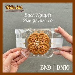 BN9 - Túi ÉP trung thu mẫu BẠCH NGUYỆT Size 9 (125-150gr) (16x9x3cm) - Xấp 95-100c