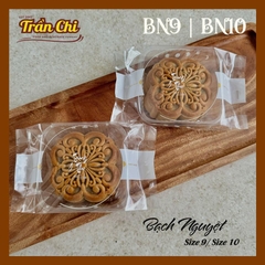 BN9 - Túi ÉP trung thu mẫu BẠCH NGUYỆT Size 9 (125-150gr) (16x9x3cm) - Xấp 95-100c