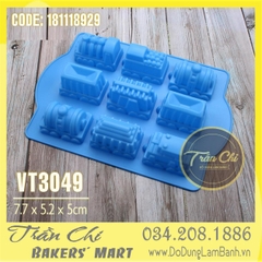 Khuôn silicone vỉ XE LỬA ĐỨNG 9c (VT3049)