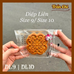 DL10 - Túi ÉP trung thu mẫu DIỆP LIÊN Size 10 (180-200gr) (17x9.5x3.5cm) - Xấp 95-100c