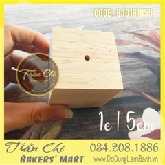 Đế gỗ cắm dù - Size nhỏ 5cm