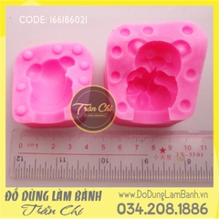Khuôn silicone Chuột gặm phô mai 3D