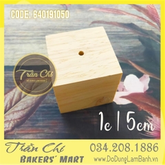 Đế gỗ cắm dù - Size nhỏ 5cm
