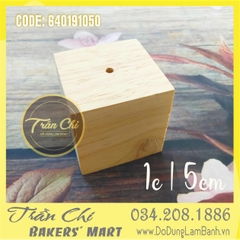 Đế gỗ cắm dù - Size nhỏ 5cm