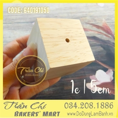 Đế gỗ cắm dù - Size nhỏ 5cm