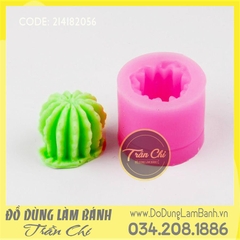 Khuôn silicone Xương rồng tròn nhỏ
