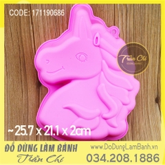 Khuôn silicone Ngựa Unicorn - LỚN