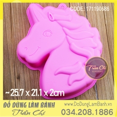 Khuôn silicone Ngựa Unicorn - LỚN