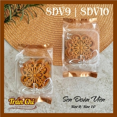 SDV10 - Túi ÉP trung thu mẫu SEN ĐOÀN VIÊN Size 10 (180-200gr) (17x9.5x3.5cm) - Xấp 95-100c
