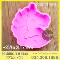 Khuôn silicone Ngựa Unicorn - LỚN