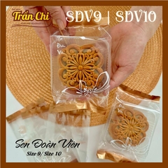SDV10 - Túi ÉP trung thu mẫu SEN ĐOÀN VIÊN Size 10 (180-200gr) (17x9.5x3.5cm) - Xấp 95-100c