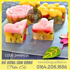 VT0306 - Khuôn silicone vỉ HOA 3 loại 6c LỚN (12/2)