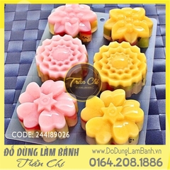VT0306 - Khuôn silicone vỉ HOA 3 loại 6c LỚN (12/2)