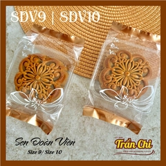 SDV10 - Túi ÉP trung thu mẫu SEN ĐOÀN VIÊN Size 10 (180-200gr) (17x9.5x3.5cm) - Xấp 95-100c