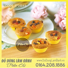 Set 10 khuôn silicone cupcake TRÒN 7cm
