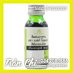 Màu nước Xanh Táo APPLE GREEN Best Odour Thái Lan - 30ml (1/3/22)