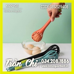 Dụng cụ đánh trứng, gắp trứng đa năng 1 MÀU 29cm (MÀU NGẪU NHIÊN) (KC9408)