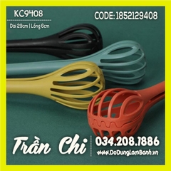 Dụng cụ đánh trứng, gắp trứng đa năng 1 MÀU 29cm (MÀU NGẪU NHIÊN) (KC9408)