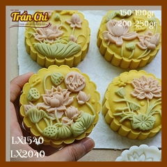 Khuôn ấn trung thu lò xo 150-190gr 04 mặt Ao Sen chữ PHÁT (LX1540)