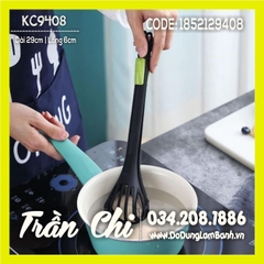 Dụng cụ đánh trứng, gắp trứng đa năng 1 MÀU 29cm (MÀU NGẪU NHIÊN) (KC9408)