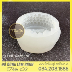 Khuôn silicone Trái Sầu Riêng tách vỏ 10cm - White