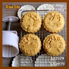 khuôn ấn trung thu lò xo 150-190gr 04 mặt CUNG ĐÌNH (LX1579)