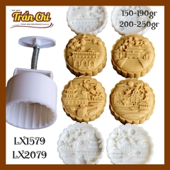 khuôn ấn trung thu lò xo 150-190gr 04 mặt CUNG ĐÌNH (LX1579)
