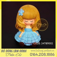 Set 4 khuôn baby Girl ngồi (2 mảnh)