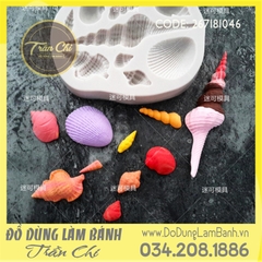 Khuôn silicone Sò ốc biển lớn