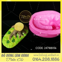 Khuôn silicone Gốc cây và bãi cỏ