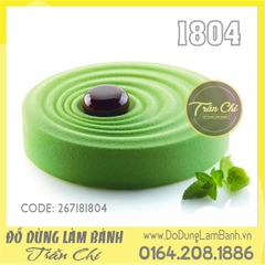 Khuôn silicone trắng tròn xoắn (1804)