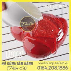 Khuôn silicone trắng tim (1807)