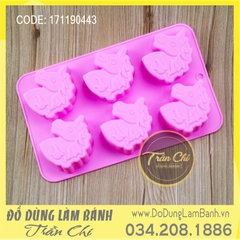 Khuôn silicone vỉ Ngựa Unicorn 6c