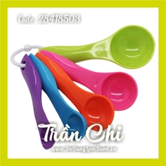 BT5078 - Bộ muỗng đong đo lường 5c NHỎ ĐỦ MÀU (KHOEN TRÒN) (5/5)