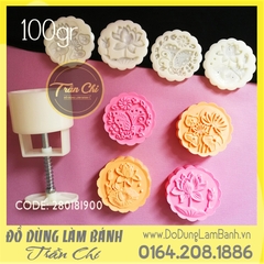 TTLX 100gr - 04 mặt tròn cành hoa (03 cành sen, hoa bướm)