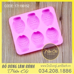 Khuôn silicone vỉ Cá baby 6c