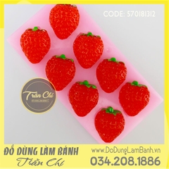 Khuôn silicone Dâu tây 8c