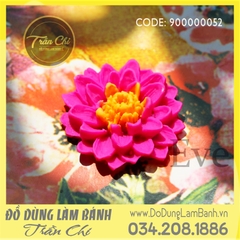 Khuôn silicone hoa Thược dược nhụy tròn 1c