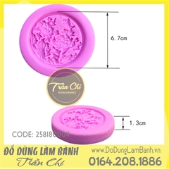 Khuôn silicone Hình cành hoa - Tròn