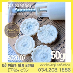 Khuôn TTLX 50gr - 04 mặt tròn (RỒNG, Sen, Hoa Thủy Tiên, Cá nhảy) (5020.07)