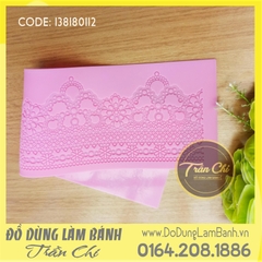 Khuôn silicone Fondant lace vương miện