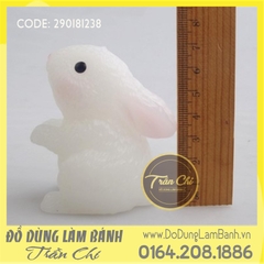 Khuôn silicone Thỏ ngọc đứng (2 mảnh)