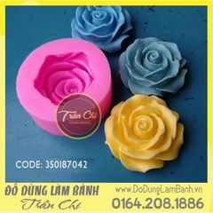 SF6668 - Khuôn silicone hoa HỒNG xòe cánh mỏng nhụy xoắn (2/10)