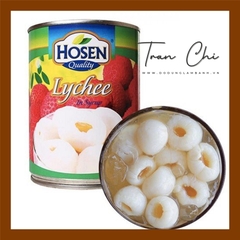 VẢI thiều ngâm nước đường HOSEN - Lon 565GR (25/2)