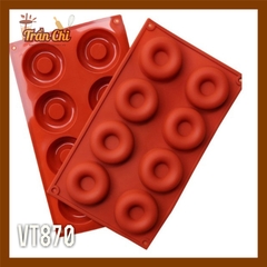 VT870 - Khuôn silicone vỉ Hình DONUT tròn 8c (27/11)