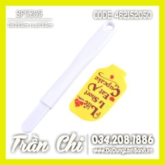 Cây phới vét SPATULA silicone KUTE CHỮ cán nhựa - 25.5cm (MÀU NGẪU NHIÊN) (SP5205)