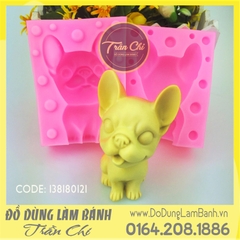 Khuôn silicone Chó Chihuahua đứng (2 mảnh) - White