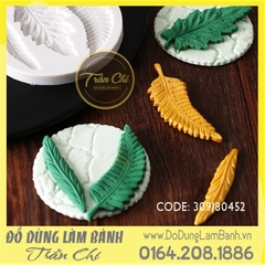 Khuôn silicone LÁ DÀI 3c tròn (L0107)