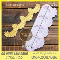 Khuôn silicone Viền thành vòng cung lá