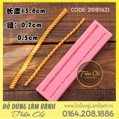 Khuôn silicone Viền 2 dây xoắn ốc